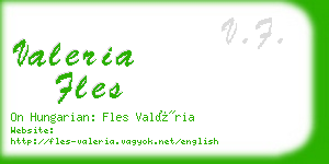 valeria fles business card